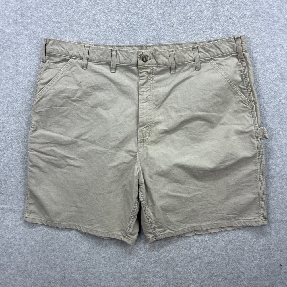 Carhartt Shorts Men 44‎ Tan Khaki Carpenter Utility Work Skater Hammer Loop Y2K